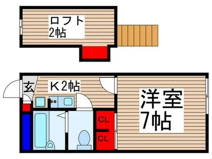 クレール八千代台 2階階 間取り