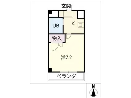 ハイツ ストニーヒル(1K/2階)の間取り写真