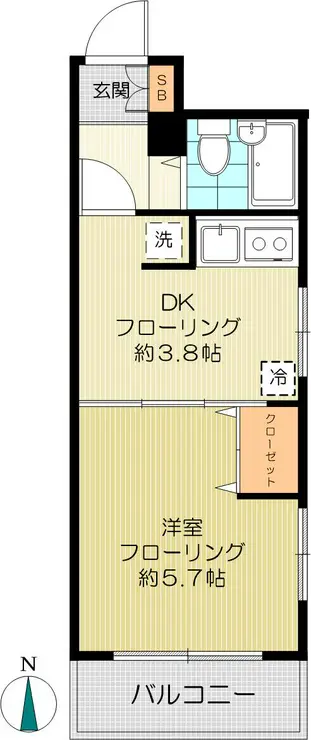 マンションミキ 1階階 間取り