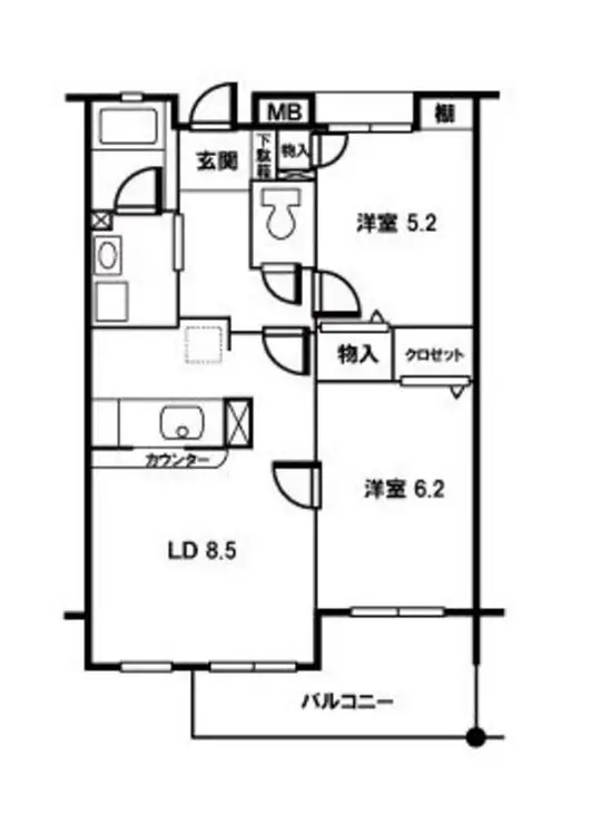 タートルクレインふじみ野II 3階階 間取り