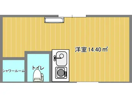 N.AMITIE(ワンルーム/3階)の間取り写真