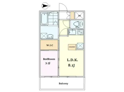 ライブ・トピア子安東館(1LDK/2階)の間取り写真