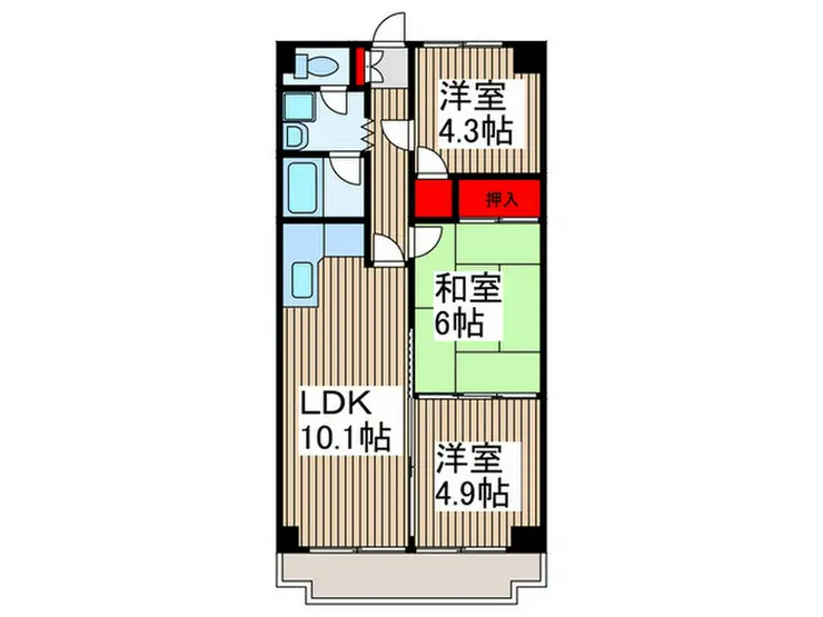 シュターンハイム第1 7階階 間取り