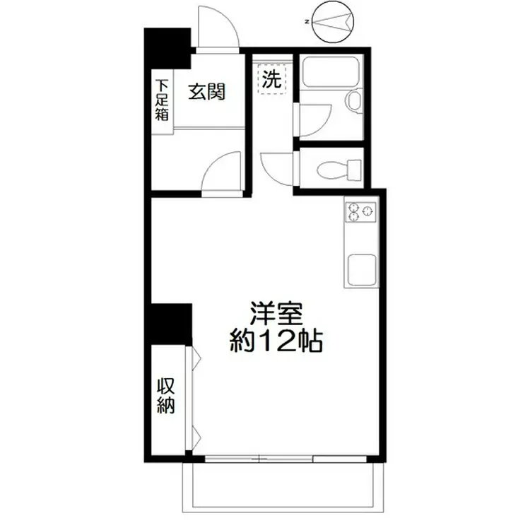 かすがマンション初台 4階階 間取り
