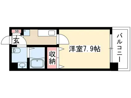 Mステージ栄(1K/10階)の間取り写真