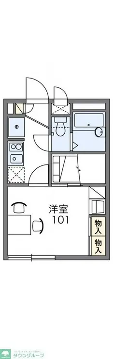 レオパレスクエスタ 2階階 間取り