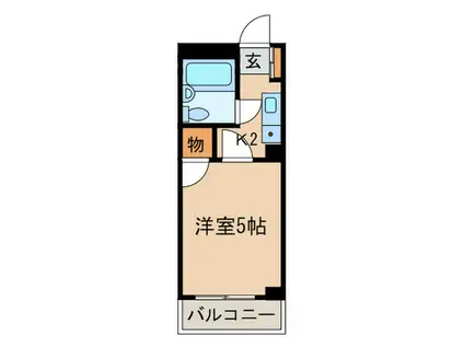 ルミエール光館(1K/4階)の間取り写真