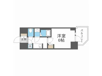 S-RESIDENCE都島LUX(1K/8階)の間取り写真