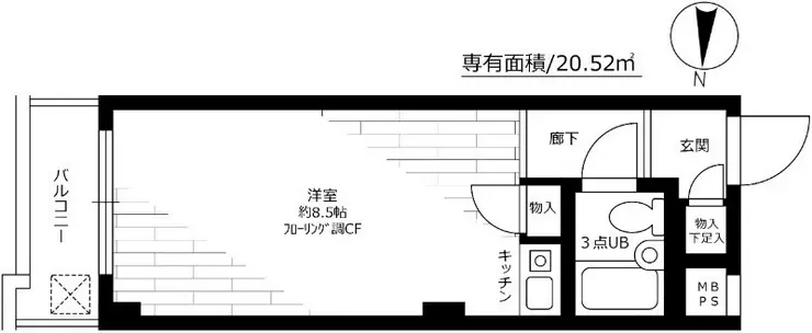 セザールプラザ府中 9階階 間取り