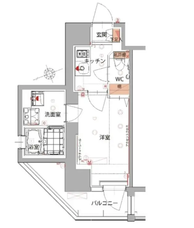ハーモニーレジデンス五反田 9階階 間取り