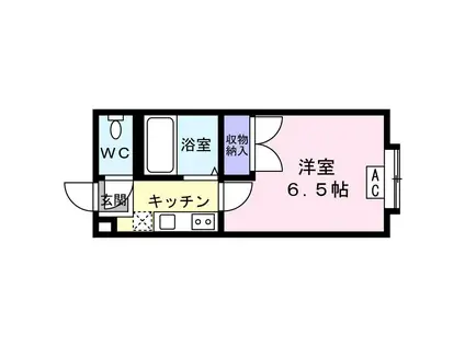 メイプル松島(1K/1階)の間取り写真