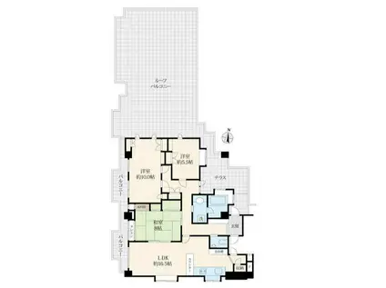 ロワイヤル大山(3LDK/5階)の間取り写真