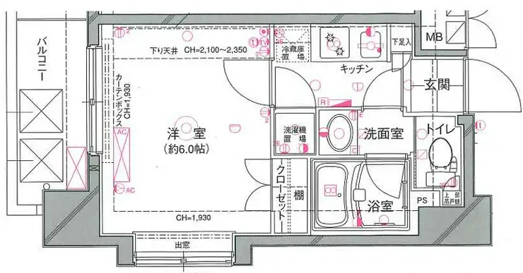 パレステュディオ本郷後楽園 8階階 間取り