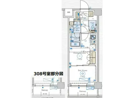 ジェノヴィア赤羽(2LDK/2階)の間取り写真