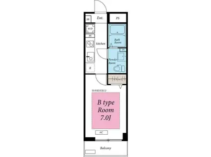 リブリ・エレメント(1K/3階)の間取り写真