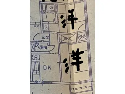 メゾン大池(2DK/1階)の間取り写真