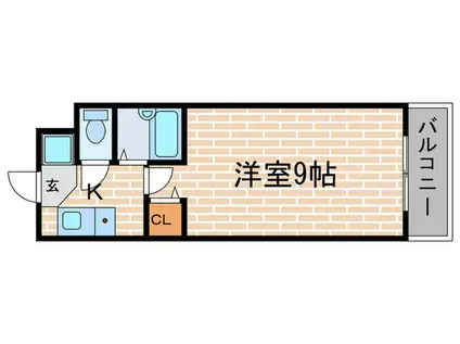 メゾンヤング(1K/3階)の間取り写真