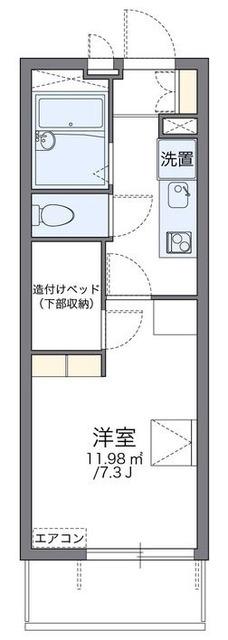 レオパレス中宗岡ドゥーエ(1K/3階)の間取り写真