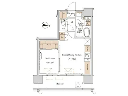 ブランシエスタ木場(1LDK/3階)の間取り写真