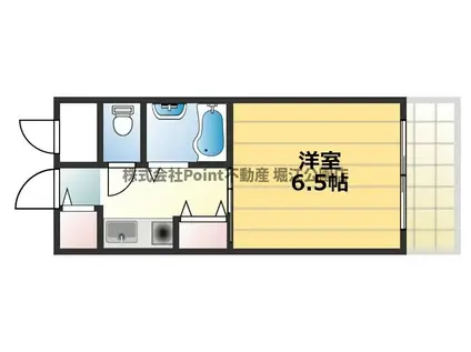 EASY・BOX千里山東(1K/4階)の間取り写真