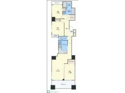 カスタリア本所吾妻橋(3LDK/5階)の間取り写真