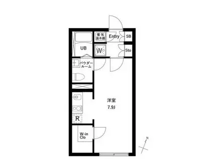 アーバンパーク下北沢(ワンルーム/3階)の間取り写真