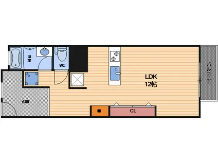 大谷マンション(ワンルーム/10階)の間取り写真