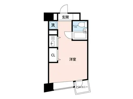 プライムアーバン大井町II(ワンルーム/8階)の間取り写真