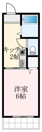 コスモハイツエコー(1K/2階)の間取り写真