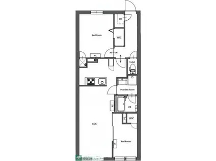 CREATIF東日暮里(2LDK/5階)の間取り写真