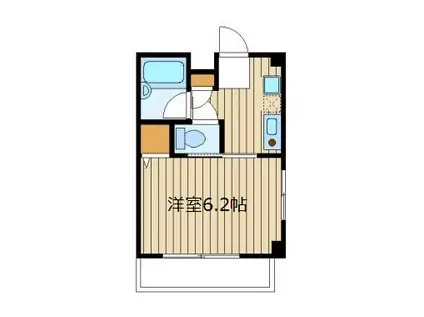 エルグランド(1K/1階)の間取り写真