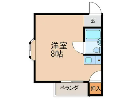 ジオナ大宮(ワンルーム/5階)の間取り写真