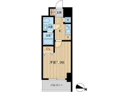 KDXレジデンス立川(1K/11階)の間取り写真
