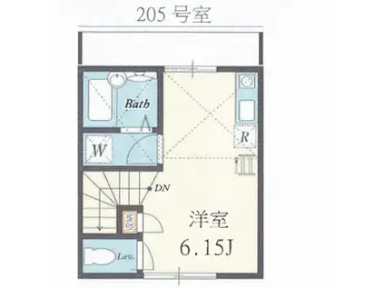 LA VIE BELLE西馬込(ワンルーム/2階)の間取り写真