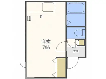 LOMALINDA(ワンルーム/3階)の間取り写真