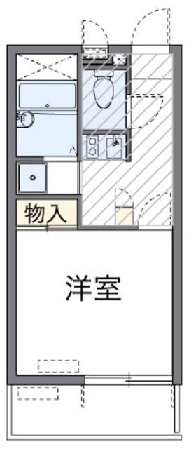レオパレスモリエール(1K/2階)の間取り写真
