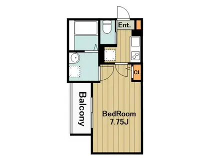 GRADUS上溝4(1K/2階)の間取り写真