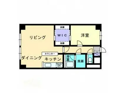 旭川スカイハイツ(1LDK/5階)の間取り写真