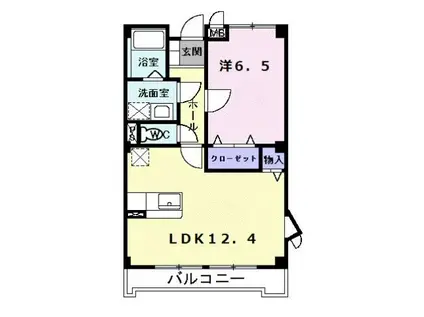 セイバリー(1LDK/2階)の間取り写真