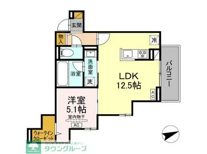 高石神プロジェクト(1LDK/3階)の間取り写真