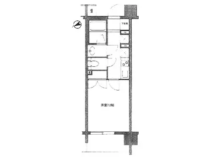 セレビア新宿御苑前(1K/6階)の間取り写真
