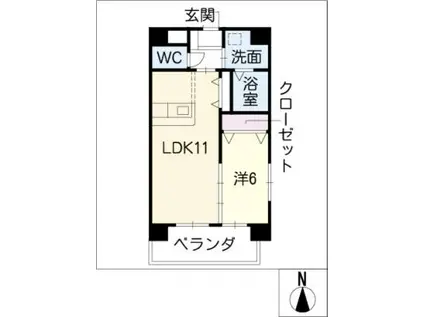 プリマヴェーラ南青山(1LDK/5階)の間取り写真