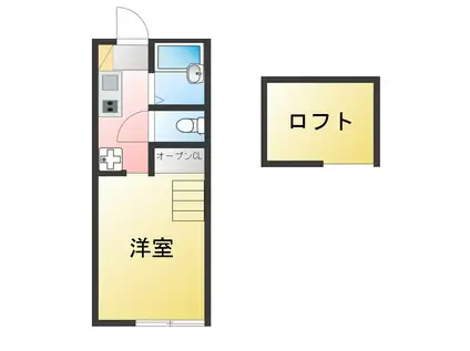 サンヴェール長嶋(ワンルーム/1階)の間取り写真