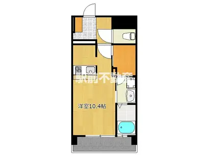 IN SHAPE港(ワンルーム/11階)の間取り写真