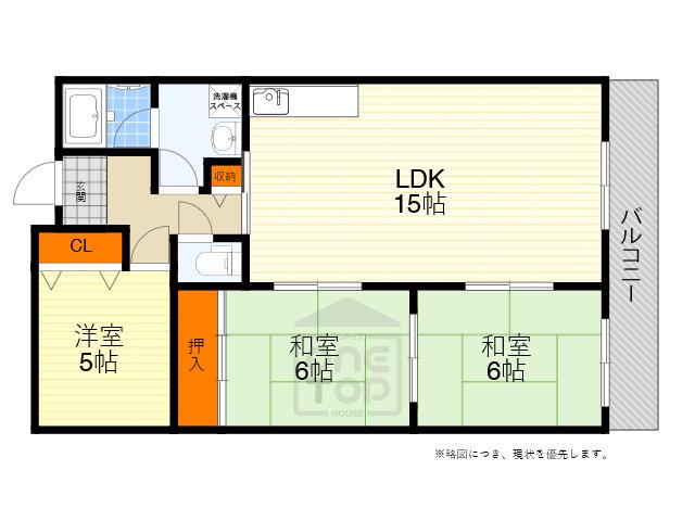 グランドメゾン(3LDK/1階)の間取り写真