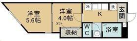 CCDブルックリン(2K/2階)の間取り写真