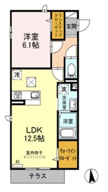 ファルナーズ(1LDK/2階)の間取り写真
