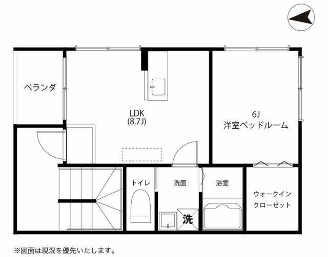 トキワコンフォート(1LDK/2階)の間取り写真