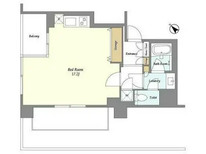 HF目黒行人坂レジデンス(ワンルーム/5階)の間取り写真