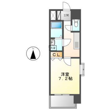 クレシェール大須(1K/7階)の間取り写真